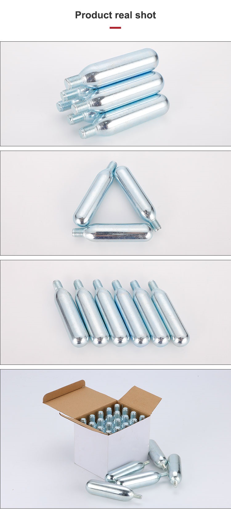 24g Threaded CO2 Cartridges For Inflatable Life Jacket